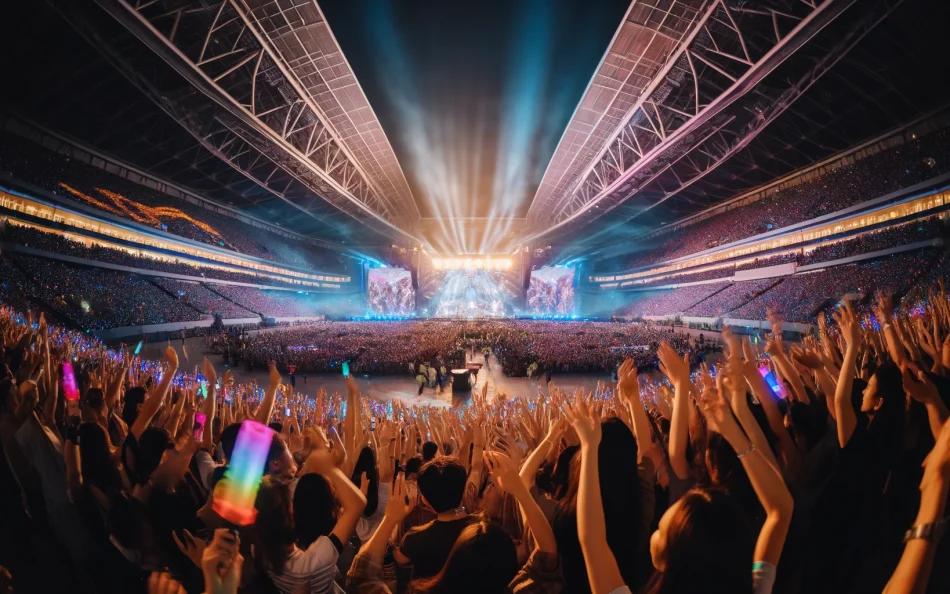 https://media.zequiz.com/2024/06/DALL·E-2024-06-18-23.39.03-A-wide-angle-view-of-a-large-crowd-in-a-stadium-during-a-concert.-The-stadium-is-filled-with-enthusiastic-fans-waving-their-hands-holding-glow-stick-950x594.webp